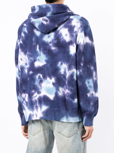 Shop Children Of The Discordance Tie Dye-print Pullover Hoodie In Blau