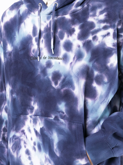 Shop Children Of The Discordance Tie Dye-print Pullover Hoodie In Blau