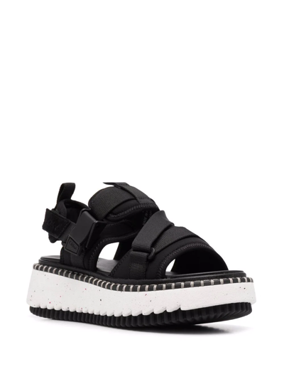 Shop Chloé Chunky-sole Sandals In Black