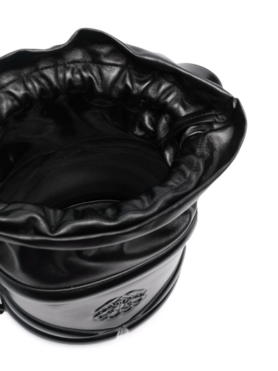Alexander Mcqueen The Medium Curve Bucket Bag In Schwarz