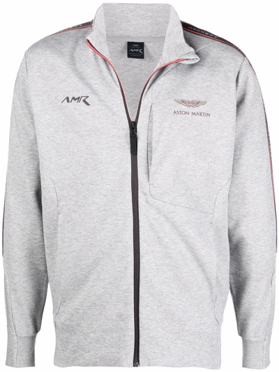 Shop Hackett Aston Martin Racing Jacket In Grau