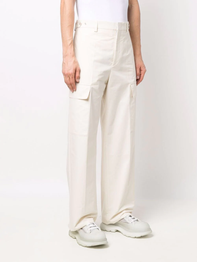 Shop Jil Sander Side Cargo-pocket Trousers In Nude