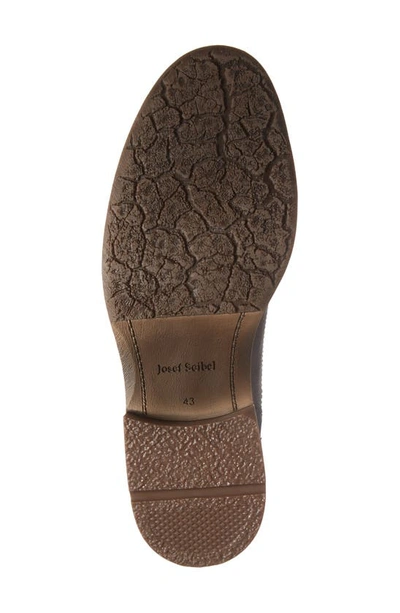 Shop Josef Seibel Earl Plain Toe Derby In Graphite Leather