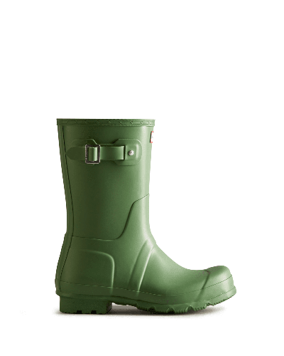 Shop Hunter Men's Original Short Rain Boots In Green