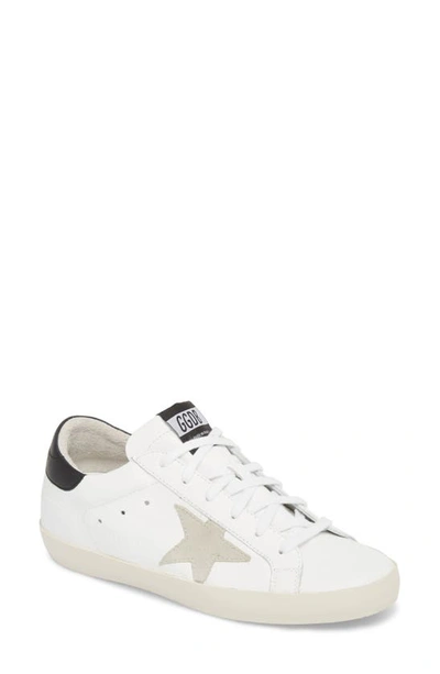 Shop Golden Goose Superstar Lace-up Sneaker In White/ Grey