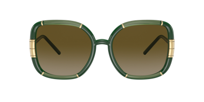 Tory Burch Women's Sunglasses, Ty9071u 57 In Olive Gradient
