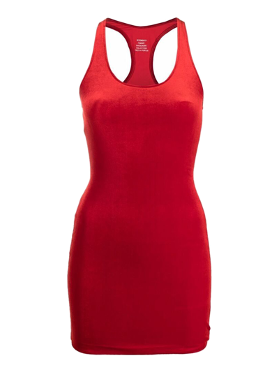 Shop Vetements Dresses In Red