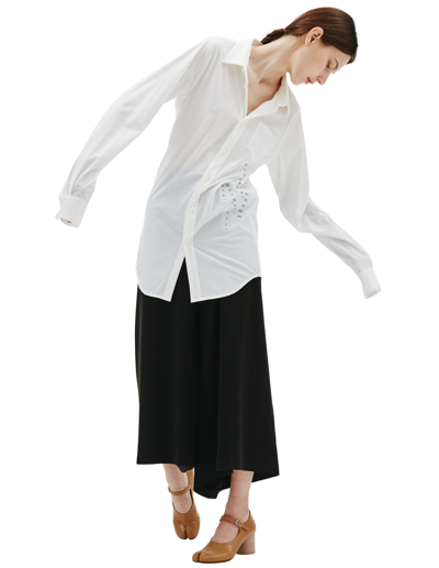 Shop Doublet Stretching Onesize Shirt In White