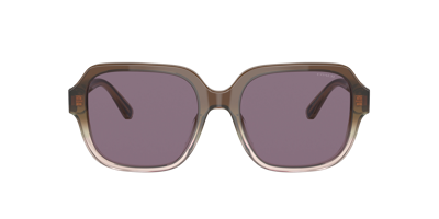 Shop Coach Woman Sunglass Hc8335u C7989 In Violet Solid