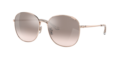 Shop Coach Woman Sunglasses Hc7134 C7996 In Silver Pink Gradient