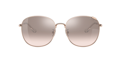 Shop Coach Woman Sunglasses Hc7134 C7996 In Silver Pink Gradient