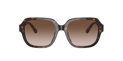 Coach Woman Sunglasses Hc8335u C7989 In Brown Gradient