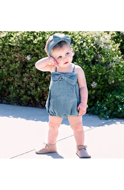 Rufflebutts Denim Bubble Romper In Denim