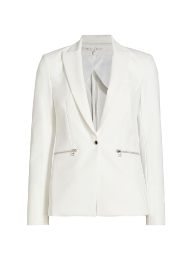 Shop Veronica Beard Women's Core Scuba Jacket In White