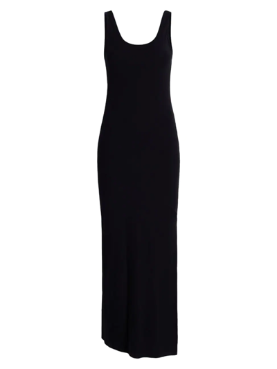 Shop Another Tomorrow Women's Core Sleeveless Jersey Knit Midi-dress In Black