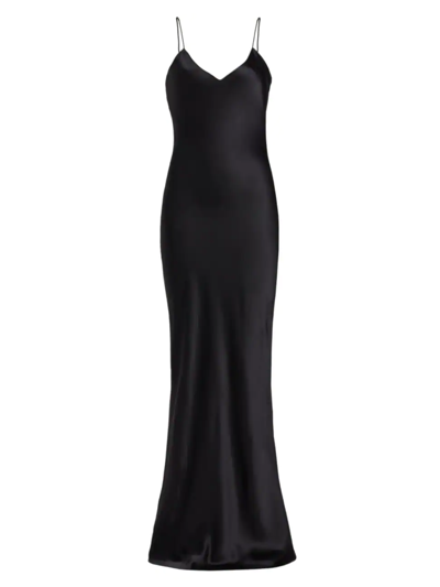 Nili Lotan Slip Maxi Dress In Black | ModeSens