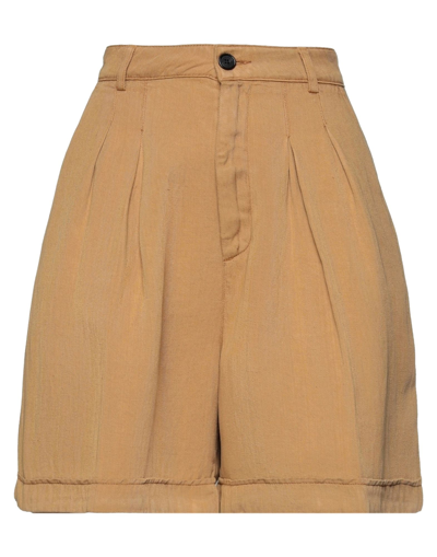 Department Five Department 5 Woman Shorts & Bermuda Shorts Camel Size 31 Tencel, Linen In Beige