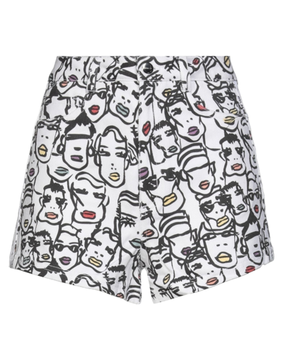 Shop Adidas Originals X Fiorucci Woman Shorts & Bermuda Shorts White Size 2 Cotton