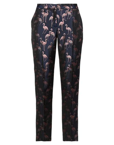 Shop Giuliette Brown & Filippa Lagerback Pants In Dark Blue