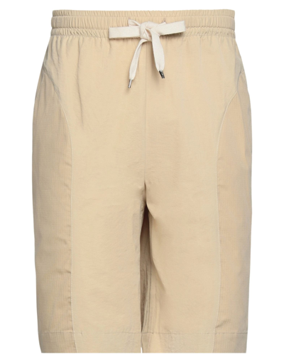 Shop C.9.3 Man Shorts & Bermuda Shorts Beige Size L Cotton, Polyamide