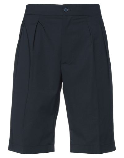 Shop Patrizia Pepe Man Shorts & Bermuda Shorts Midnight Blue Size 28 Polyester, Viscose, Elastane