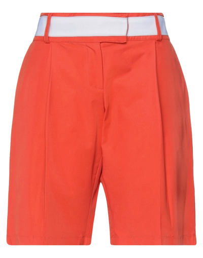 Shop Miko Miko Woman Shorts & Bermuda Shorts Orange Size S Cotton, Nylon