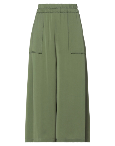 Shop Liu •jo Woman Pants Military Green Size 6 Polyester