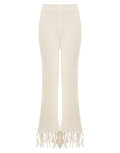 Shop 8 By Yoox Woman Pants White Size Xl Cotton, Polyester