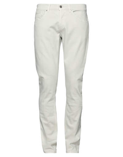 Shop Dondup Man Jeans Light Grey Size 29 Cotton, Elastane