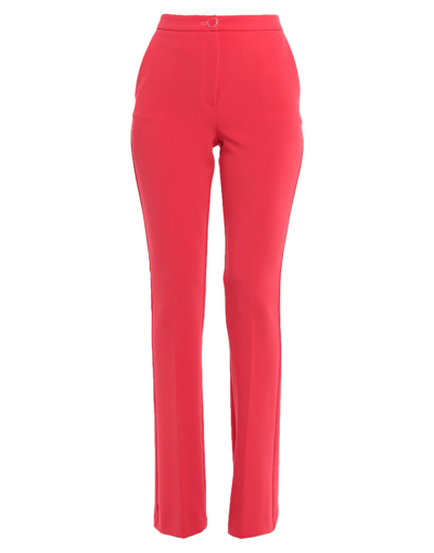 Shop Anna Molinari Woman Pants Red Size 4 Polyester, Elastane