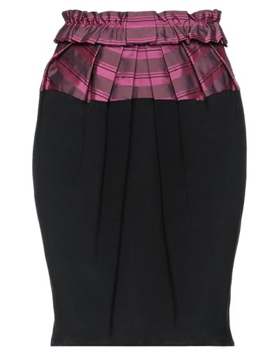 Shop Galliano Mini Skirts In Black