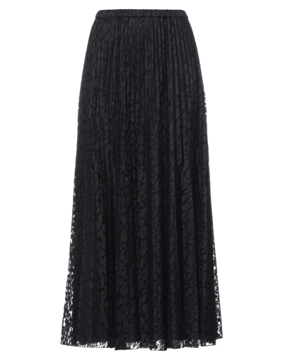 Shop Vivetta Long Skirts In Black