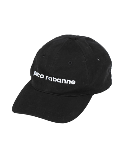 Shop Paco Rabanne Woman Hat Black Size Onesize Cotton