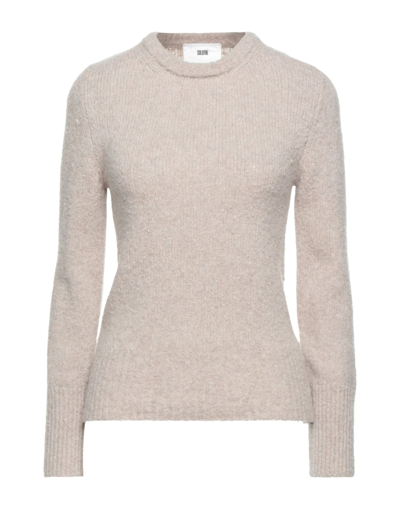 Shop Solotre Sweaters In Light Brown
