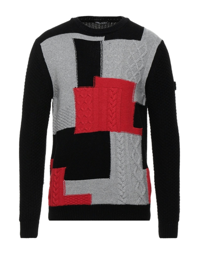 Shop Alessandro Dell'acqua Man Sweater Black Size M Wool, Nylon