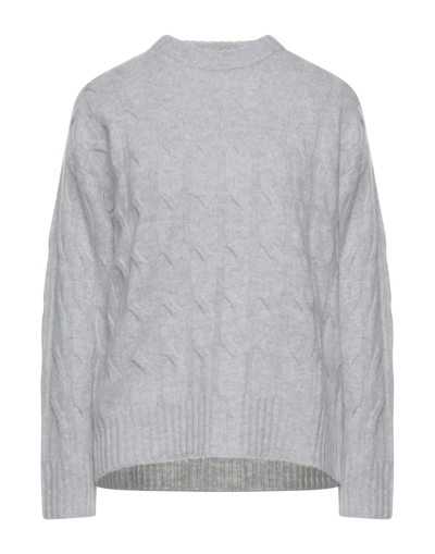 Shop Solotre Sweaters In Light Grey