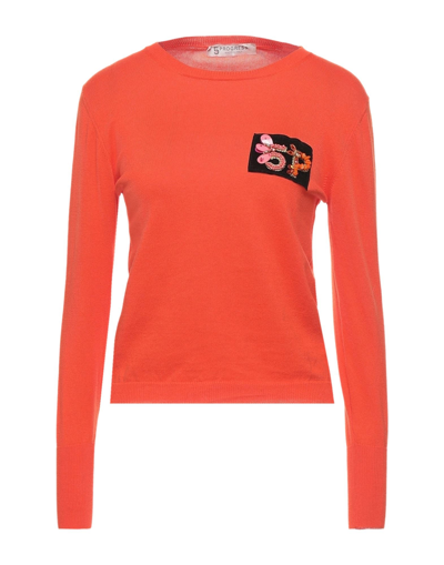 Shop 5 Progress Woman Sweater Orange Size S Cotton