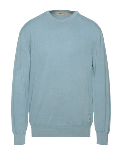 Shop Novemb3r Man Sweater Sky Blue Size Xl Cotton