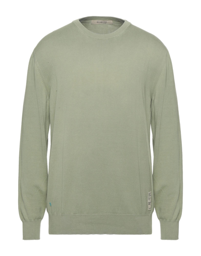 Shop Novemb3r Man Sweater Light Green Size Xl Cotton