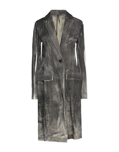 Shop Pierantonio Gaspari Overcoats In Grey