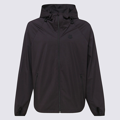 Shop Kenzo Black Hooded Jacket