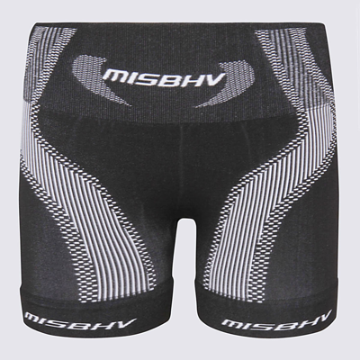 Shop Misbhv Black And White Track Shorts