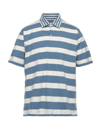 Shop Pop Trading Company Pop Trading Company Man Polo Shirt Pastel Blue Size M Cotton