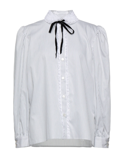 Shop Alessandra Rich Woman Shirt White Size 6 Cotton