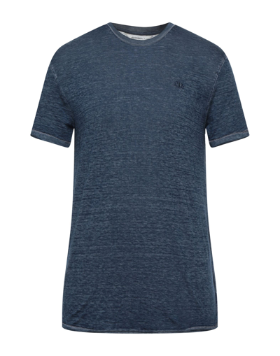 Shop Elevenparis Eleven Paris Man T-shirt Midnight Blue Size S Cotton, Polyester