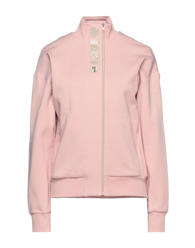 Shop Love Moschino Woman Sweatshirt Pink Size 4 Cotton, Elastane
