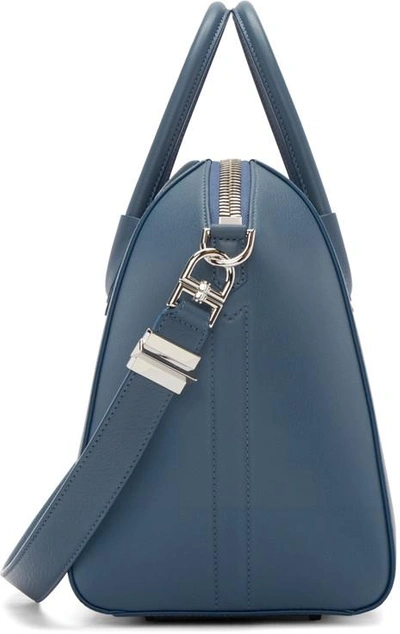 Shop Givenchy Blue Medium Antigona Bag