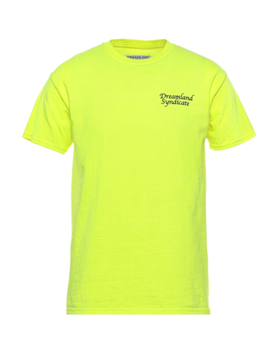 Shop Dreamland Syndicate Man T-shirt Acid Green Size L Cotton