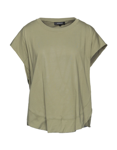 Shop Barbara Bui Woman T-shirt Military Green Size L Cotton