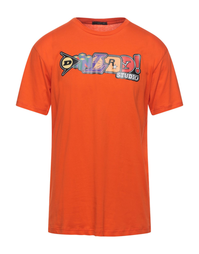 Shop Daniel Ray Man T-shirt Orange Size M Cotton